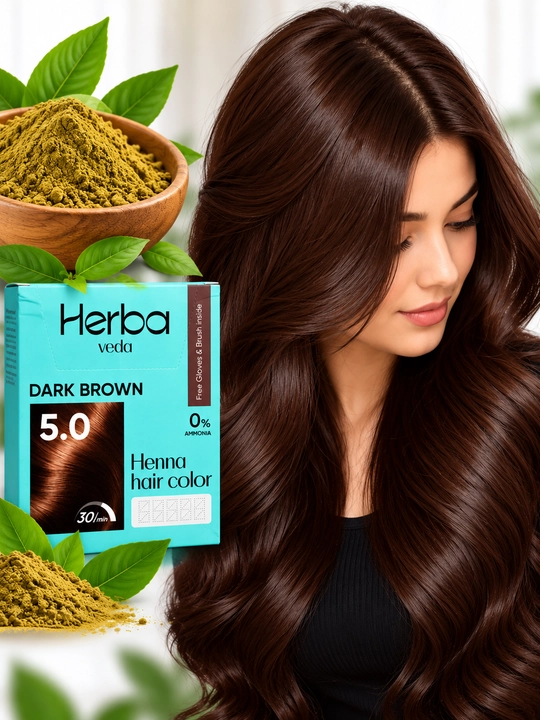 Trichup Henna Hair Color soch bo‘yog‘i-xina, 6 dona, 10 gr, tabiiy bo‘yoq
