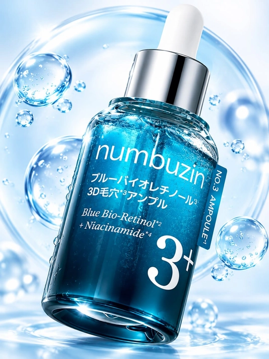 Numbuzin No.3 yuz uchun bio-retinol va niatsinamidli namlantiruvchi zardob, 30 ml