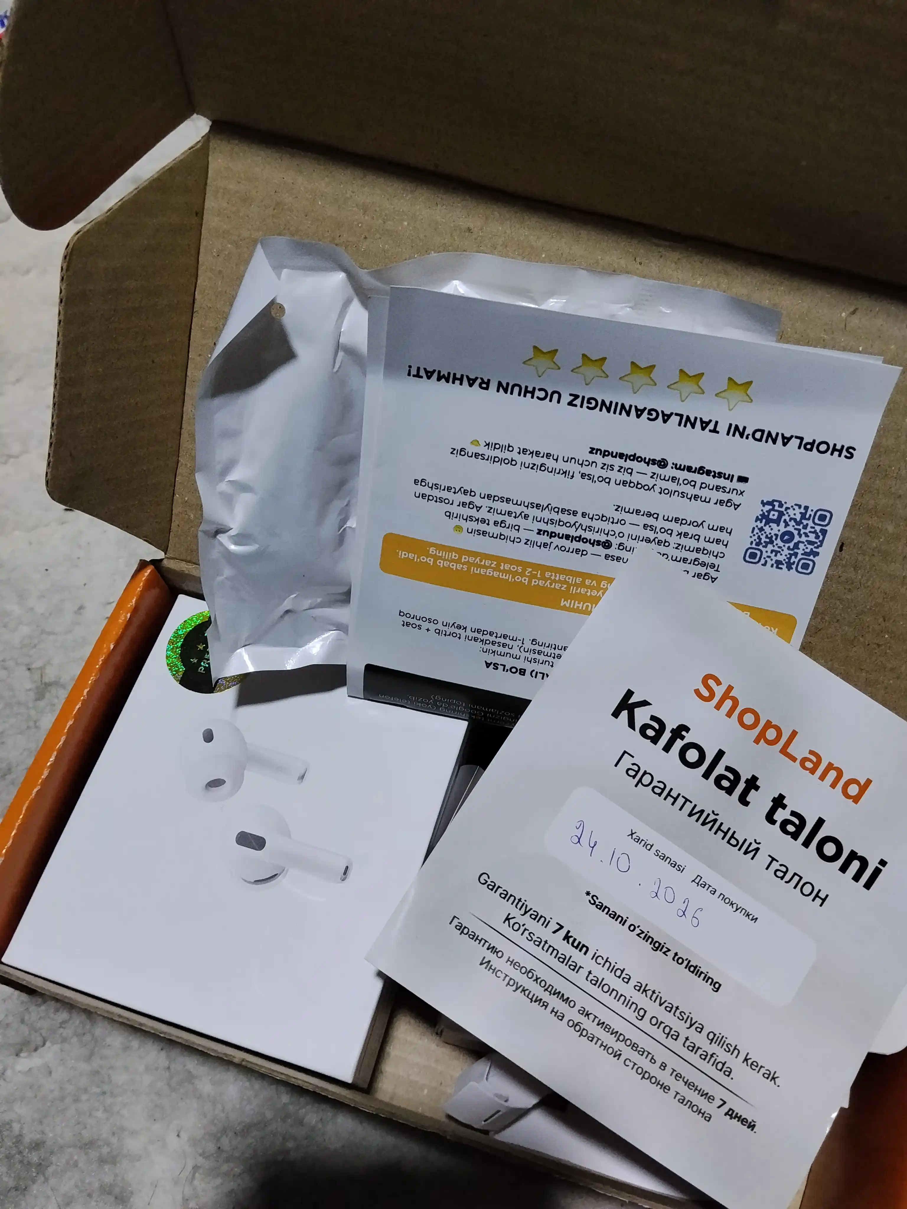 Simsiz quloqchinlar Pods Pro 3 ANC Premium, iPhone va Android uchun naushnik (4ta sovg'a)