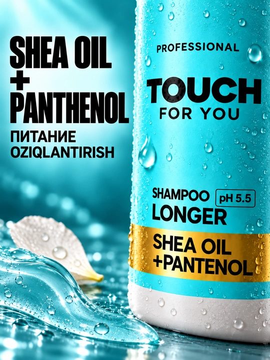 Soch uchun parfyumlangan shampun Touch For You, 1000 ml