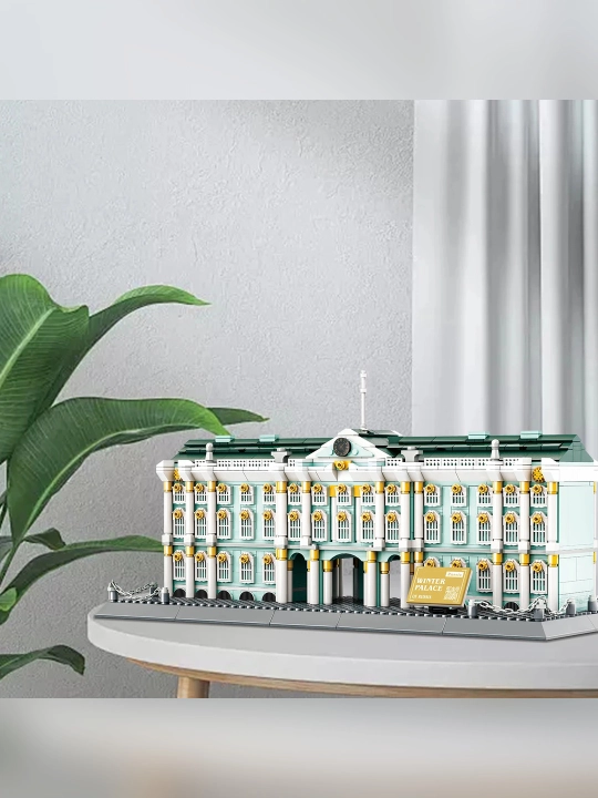 Конструктор Зимний дворец, 1063 детали, архитектурная модель для сборки
