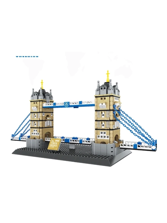 Konstruktor Londondagi Tauer ko'prigi (kichik to'plam), 969 detal, arxitektura modeli