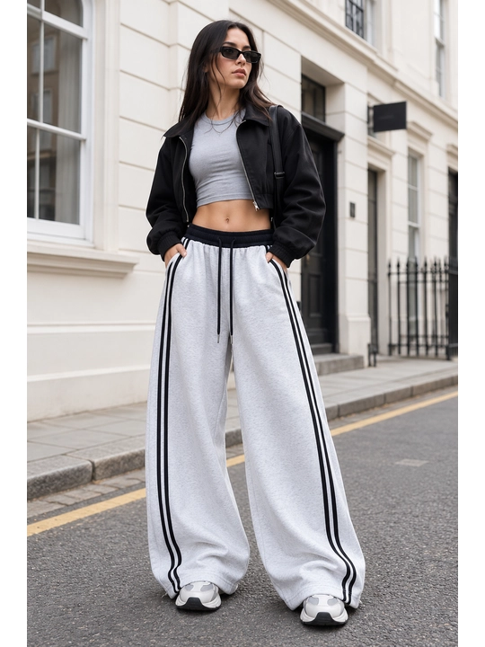 Ayollar uchun oversayz shimlar, jogger shim ayollarga, keng sport shim baggy jogger