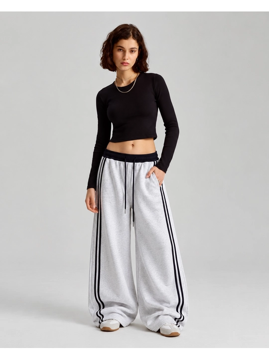 Ayollar uchun oversayz shimlar, jogger shim ayollarga, keng sport shim baggy jogger
