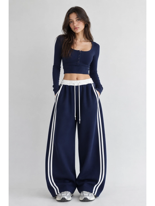 Ayollar uchun oversayz shimlar, jogger shim ayollarga, keng sport shim baggy jogger