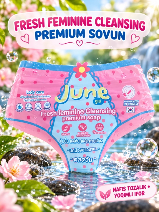 Intim sohalar uchun tiklovchi, antiseptik va oqartiruvchi sovun