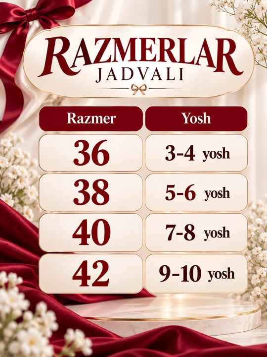 Qiz bolalаr uchun bayramona ko'ylak
