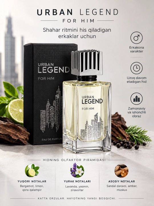Urban Legend — мужская туалетная вода, 100 мл - 