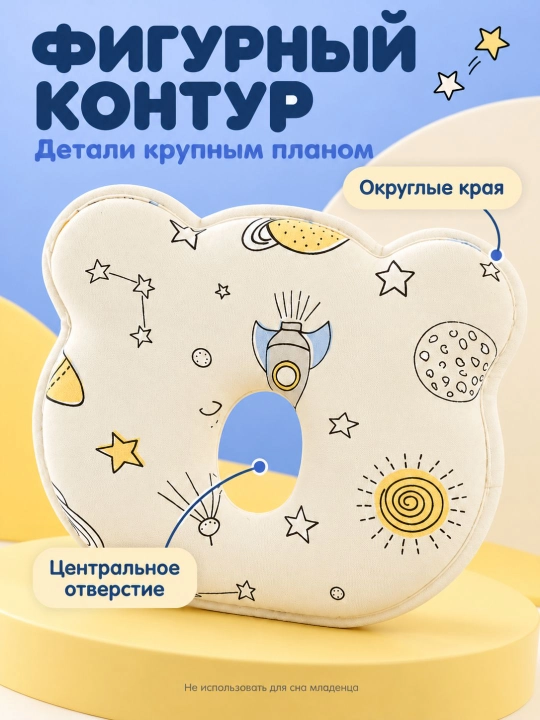Детская ортопедическая подушка consider для профилактики плагиоцефалии дышащая