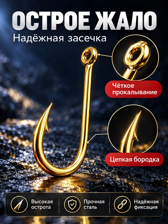 Baliqchilik qarmoqlari, karp baliqlari, yozgi baliq ovlash uchun qarmoqlar to‘plami
