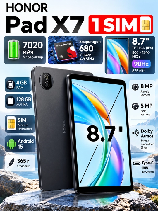 Planshet Honor Pad X7 SIM - 