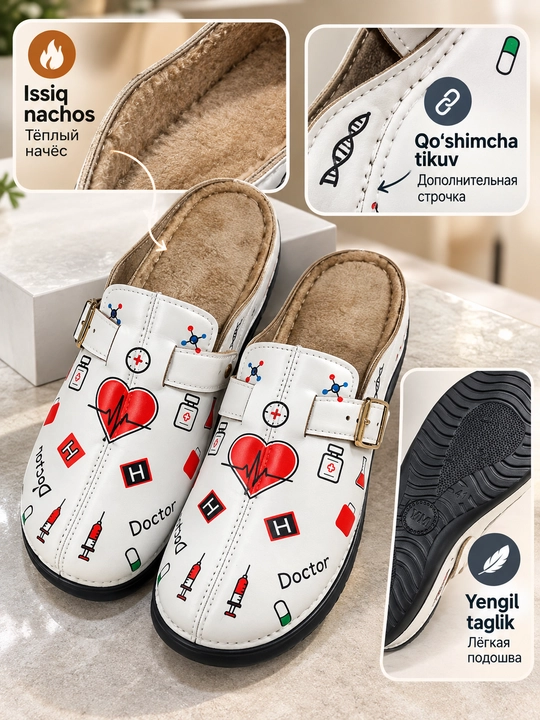 Ayollar shippaklari, shifokor shippaklari, myullar hamshiralar va shifokorlar uchun, 37-41