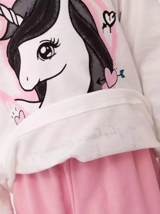 Qiz bola uchun pijama, nachosli pijama, paxta NEO