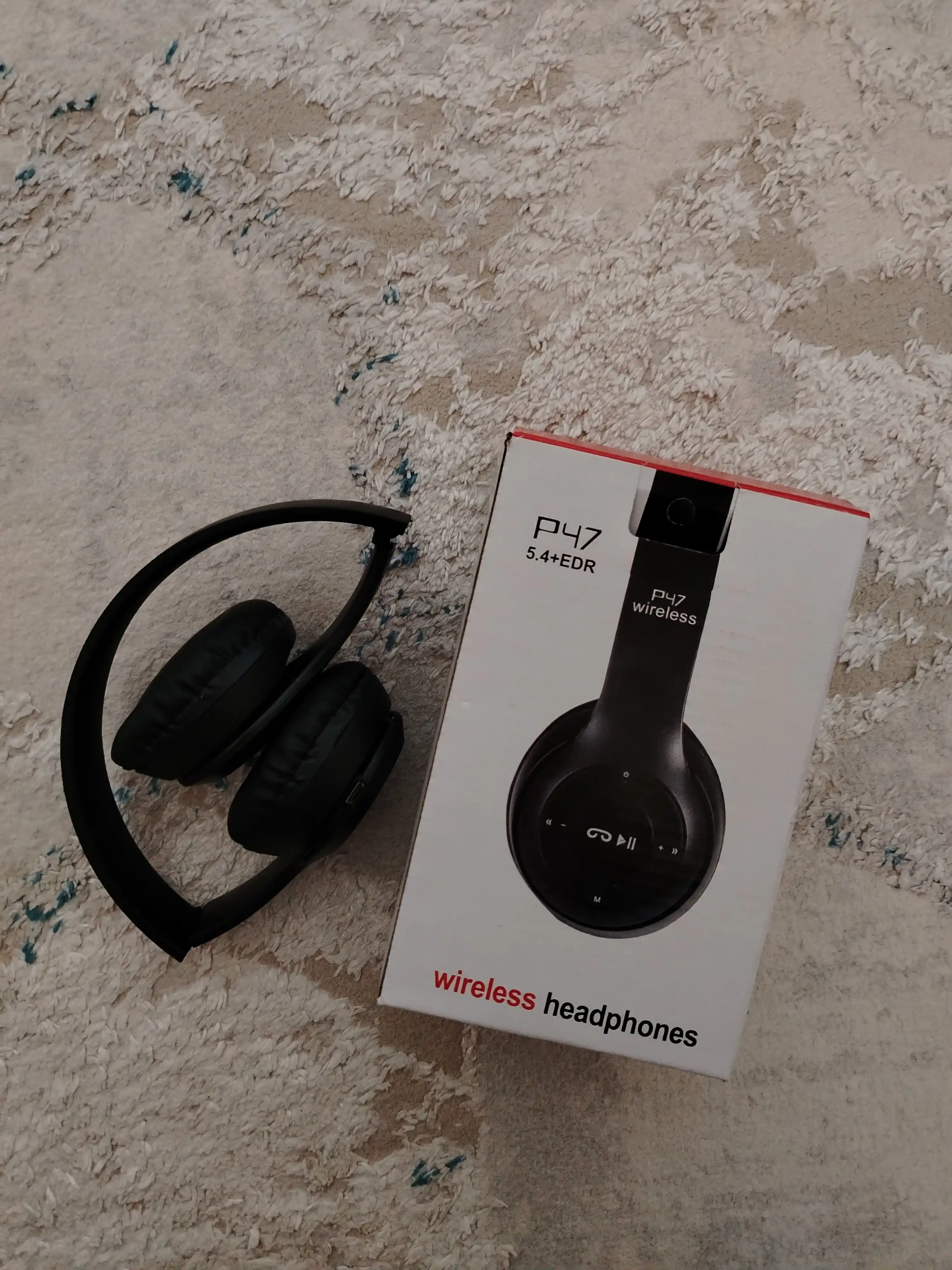 Simsiz quloqchinlar P47, Bluetooth 5.0, yig'iluvchan, mikrofon bilan, shovqinsiz