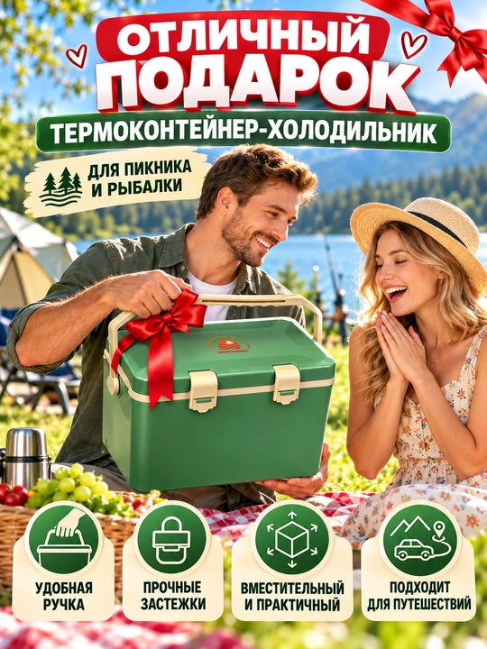 Sayohat va kamp uchun sovutgich qutisi