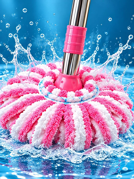 Mikrofiber pol shvabrasi 360° aylanuvchi
