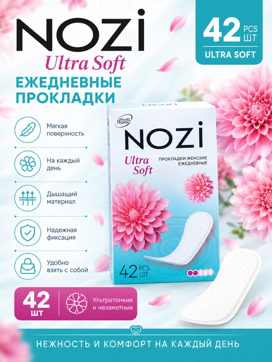 Ежедневные гигиенические прокладки NOZI