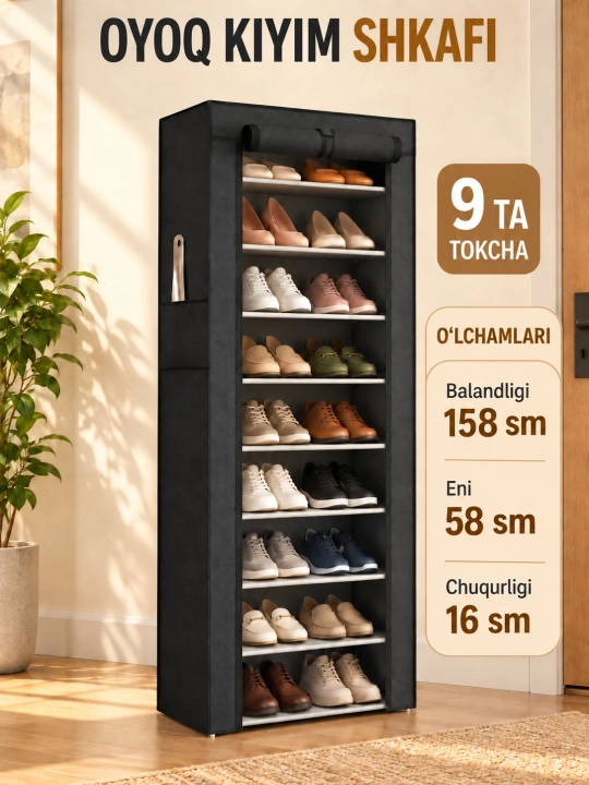 Oyoq kiyim uchun  javon, etajerka, stellaj,mebel poyabzal tokchasi