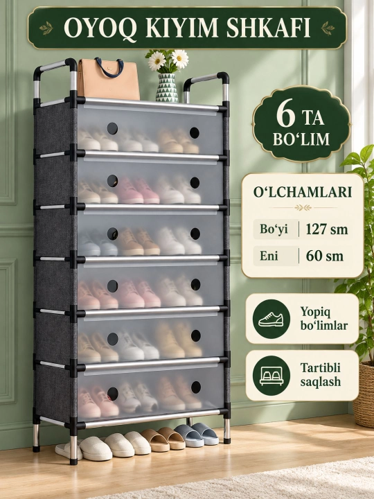 Oyoq kiyim uchun  javon, etajerka, stellaj,mebel poyabzal tokchasi