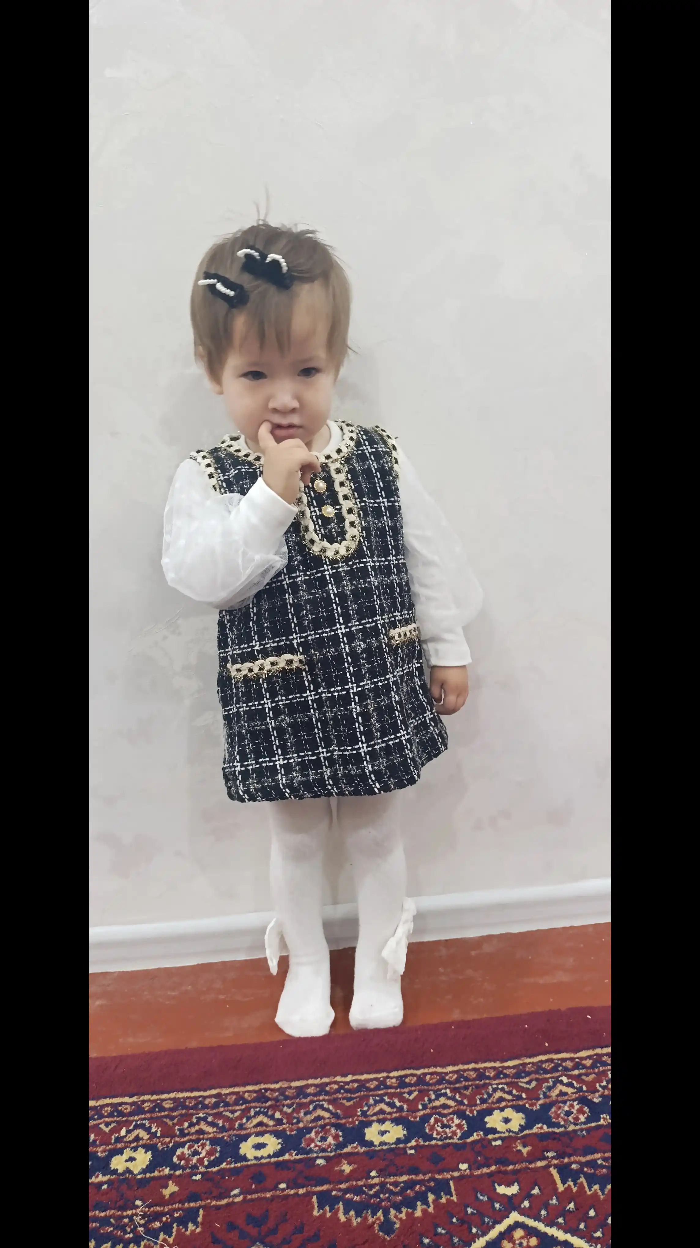 Qizlar uchun dvoykalar, ko'ylak kofta, 1-4 yoshli bolalar uchun kiyim