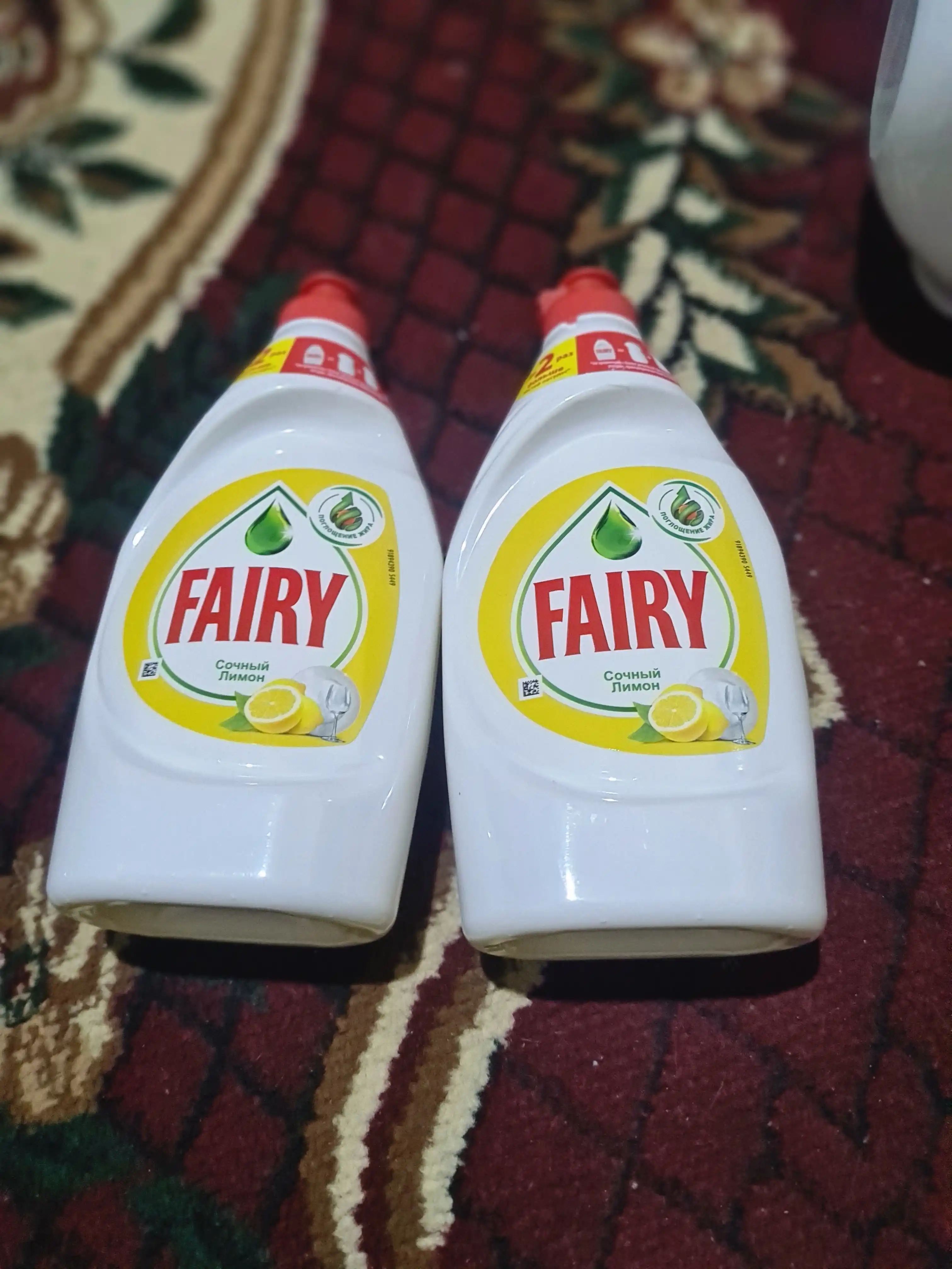 Средство для мытья посуды Fairy Лимон 1+1, 450 мл