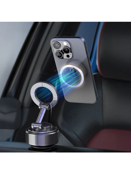 Vakuumli magnit telefon ushlagichi WiWU Wi-CH056, 360°, avtomobil uchun