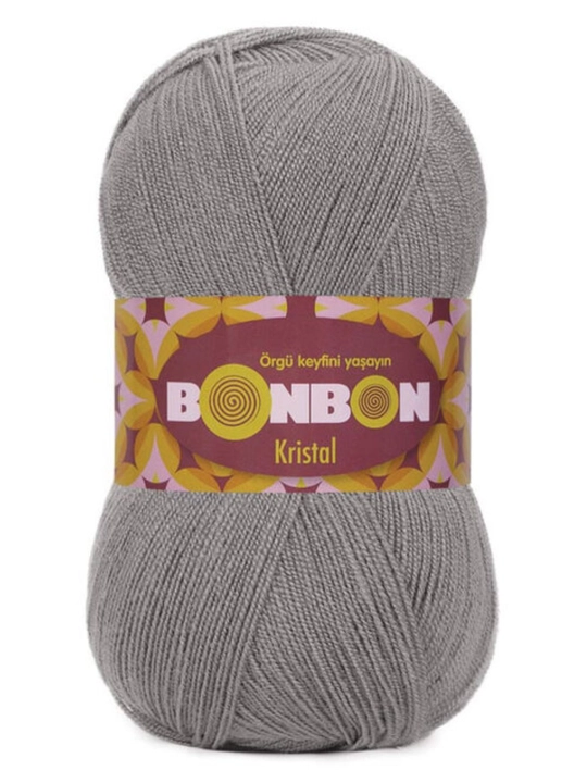 BONBON Kristal — 100% akrildan tayyorlangan, yumshoq, yengil va mustahkam to‘qish ipi - 