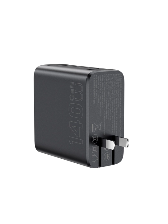 Зарядное устройство GaN 140 вт WiWU Wi-G028, дисплей, 3 USB-C и USB-A