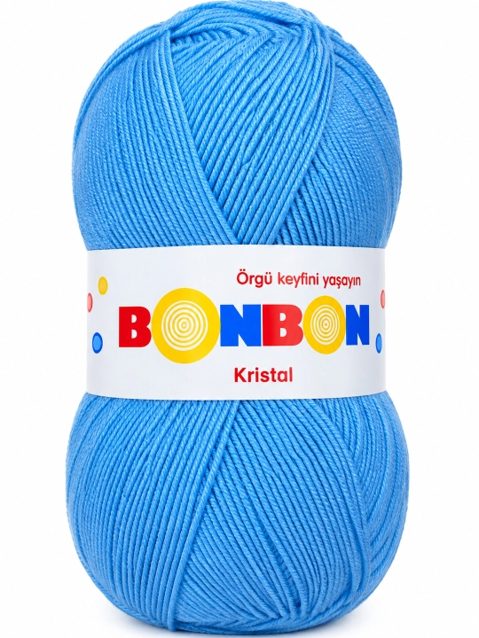 BONBON Kristal — 100% akrildan tayyorlangan, yumshoq, yengil va mustahkam to‘qish ipi - 