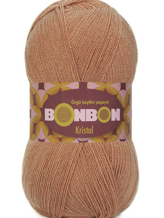 BONBON Kristal — 100% akrildan tayyorlangan, yumshoq, yengil va mustahkam to‘qish ipi - 