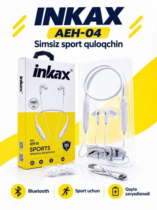 Naushnik Bluetooth Inkax AEH04 White - 