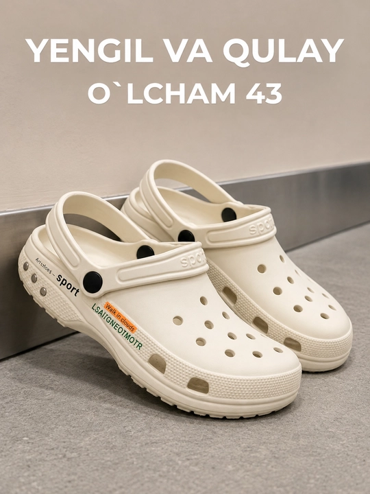 Kroks, crocs, erkaklar uchun kroks