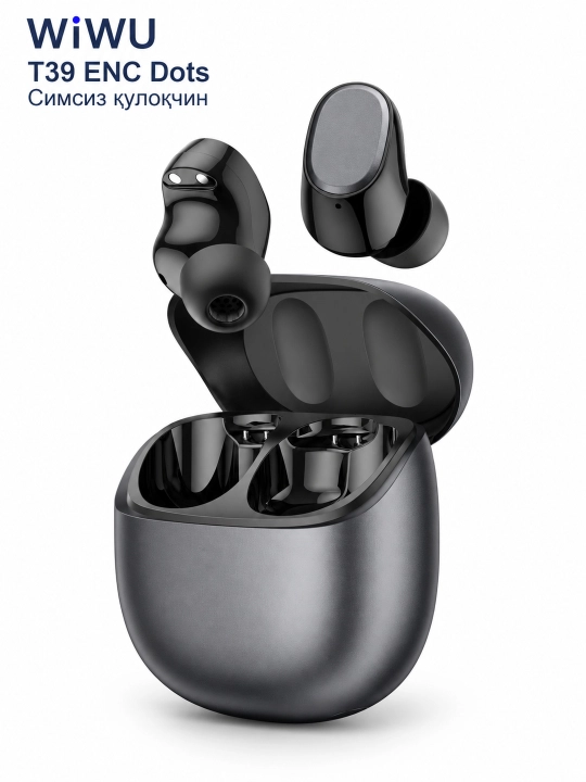 Беспроводные наушники WiWU T39 ENC Dots, Bluetooth 6.0 - 