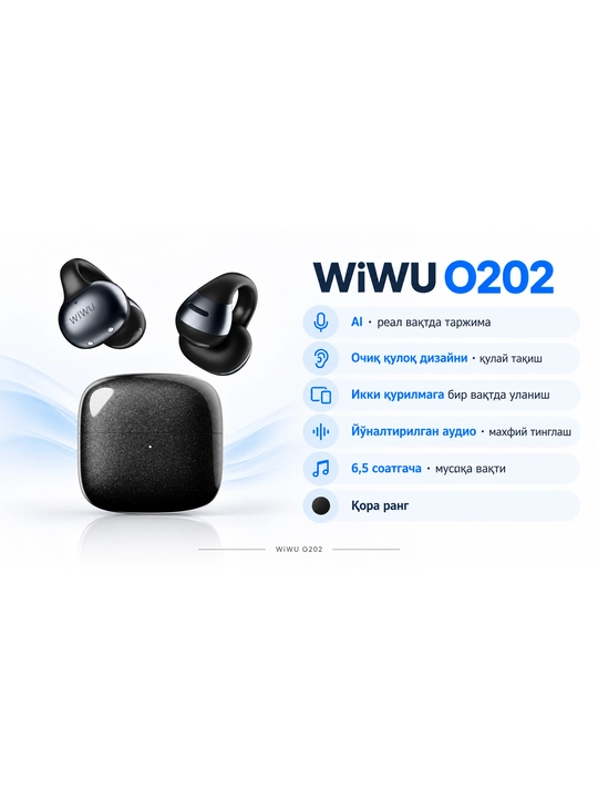 WiWU O202 AI OWS очиқ турдаги симсиз қулоқчин