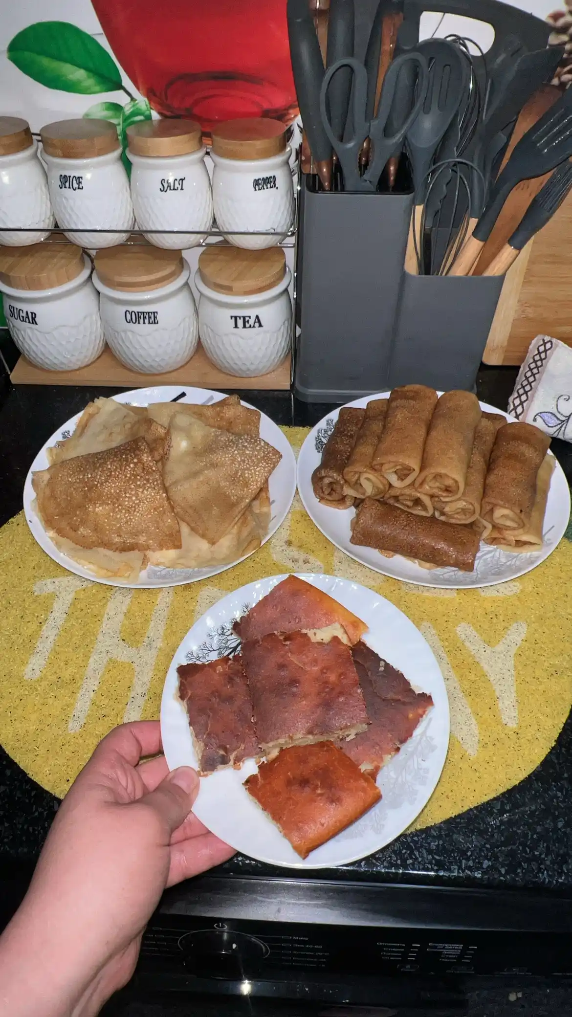 Tuzdon idishlar toplami, ziravorlar uchun 7 talik
