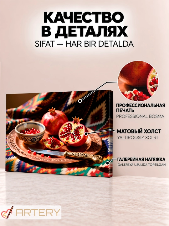 Картина интерьерная на стену ARTERY «Гастрономия и кулинария», постер на холсте