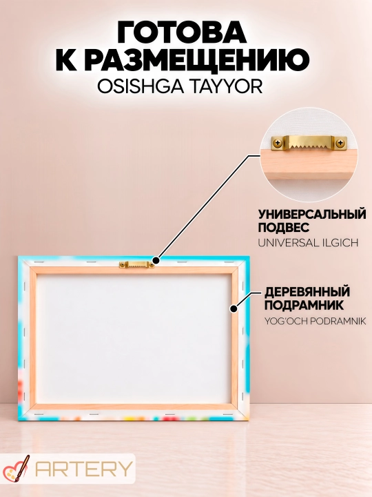 Interyer kartinasi ARTERY «Gastronomiya va pazandachilik», devor uchun holst poster