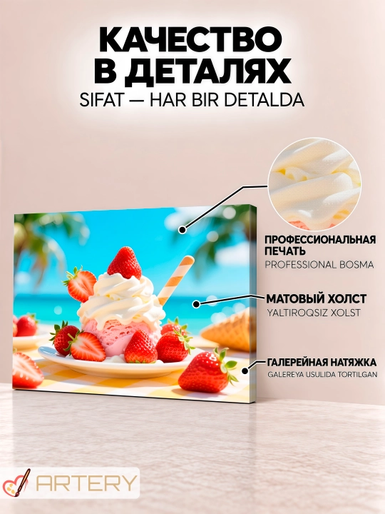 Картина интерьерная на стену ARTERY «Гастрономия и кулинария», постер на холсте