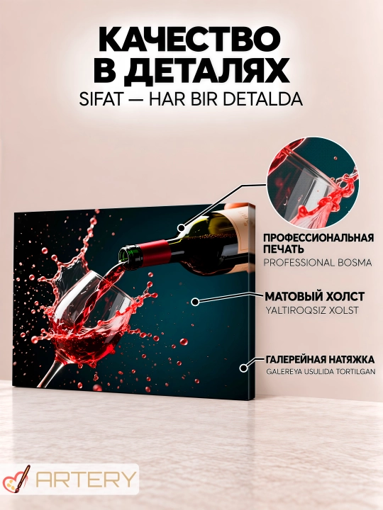 Картина интерьерная на стену ARTERY «Гастрономия и кулинария», постер на холсте