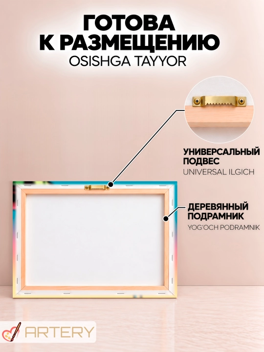 Interyer kartinasi ARTERY «Gastronomiya va pazandachilik», devor uchun holst poster