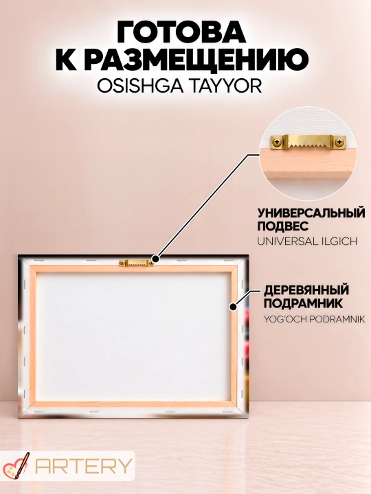 Interyer kartinasi ARTERY «Gastronomiya va pazandachilik», devor uchun holst poster