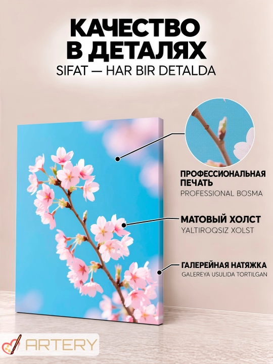 Интерьерная картина на стену ARTERY, постер и панно «Цветы и букеты»