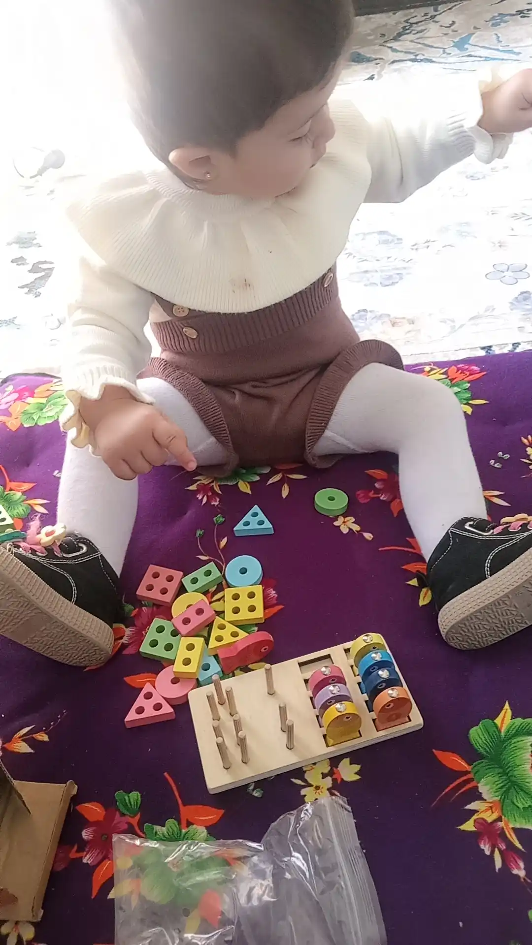Rivojlantiruvchi bolalar o‘yinchog‘i Montessori, yog‘och saralagich, magnitli baliq ovi