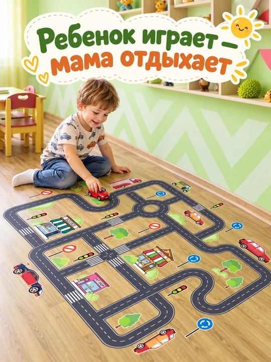 Bolalar xonasi, bolalar bog‘chasi va maktab uchun devor va mebel stikerlari