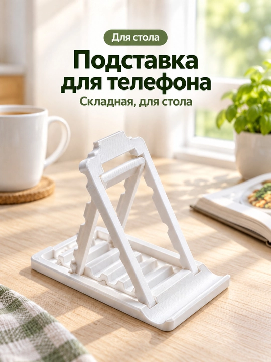 Складная подставка для телефона, компактная, для стола и просмотра видео - 