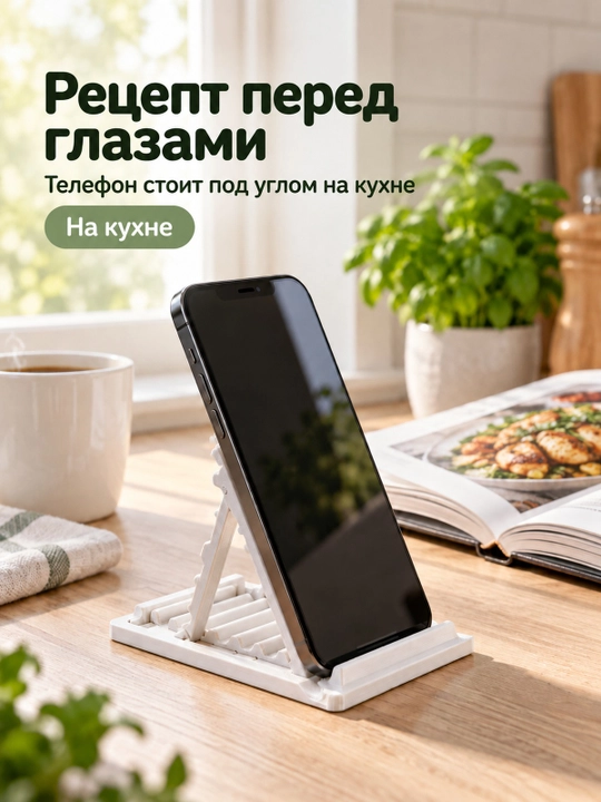 Складная подставка для телефона, компактная, для стола и просмотра видео