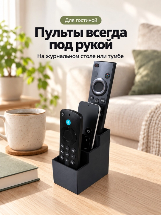 Televizor pultlari uchun organayzer-tagturgich, stol yoki tumbaga - 