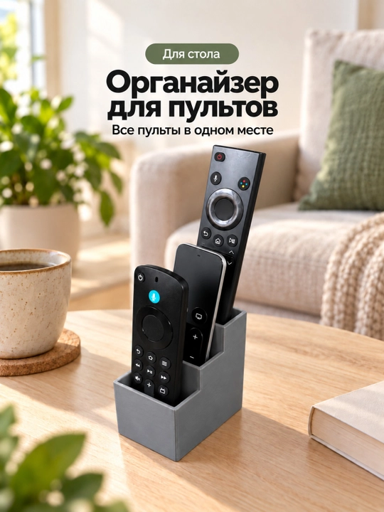 Televizor pultlari uchun organayzer-tagturgich, stol yoki tumbaga - 