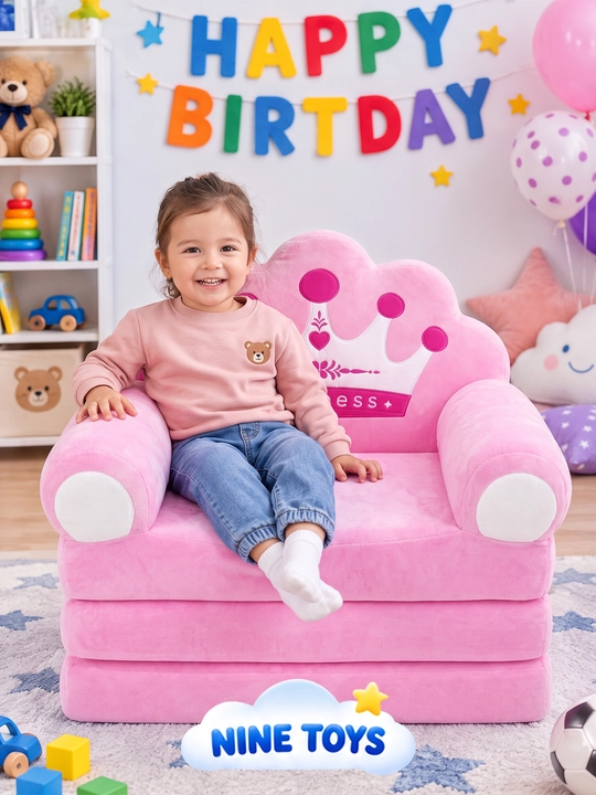 Bolalar uchun yumshoq kreslo-divan 3 ta 1 da, yotoqcha va matras, bolalar uchun kreslo