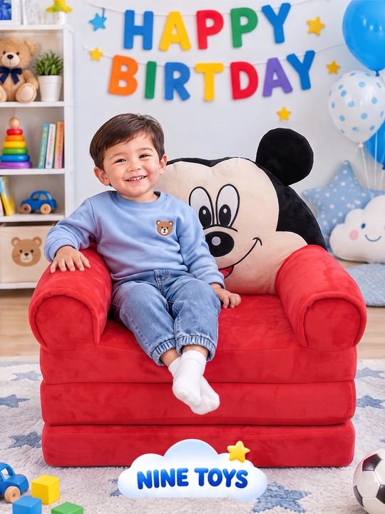 Bolalar uchun yumshoq kreslo-divan 3 ta 1 da, yotoqcha va matras, bolalar uchun kreslo